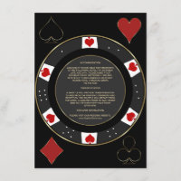Casino Vegas Poker Chip Wedding Accommodation