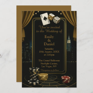 Casino Vegas Wedding Invitation