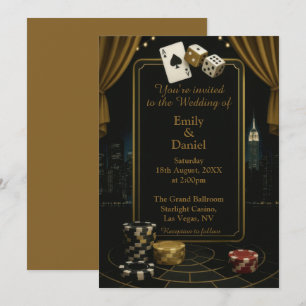 Casino Vegas Wedding Invitation