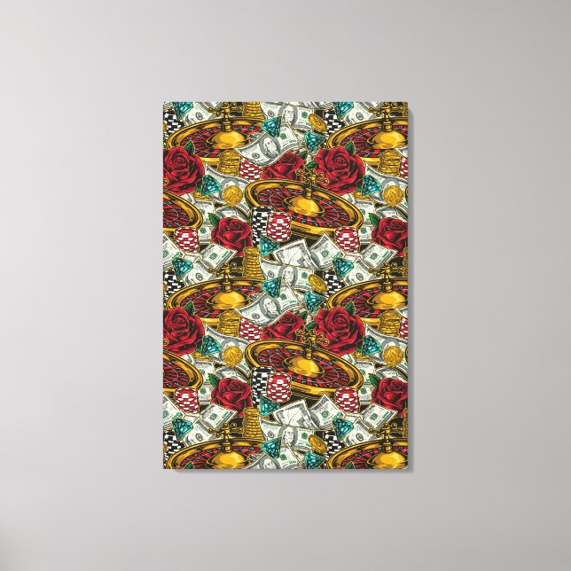 Casino Vibes Canvas Print (Front)