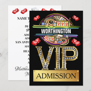 CASINO VIP Admission Invitation