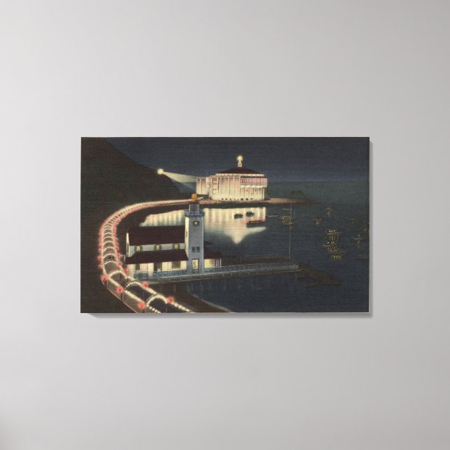 Casino Way to the "Romance Promenade" Canvas Print (Front)