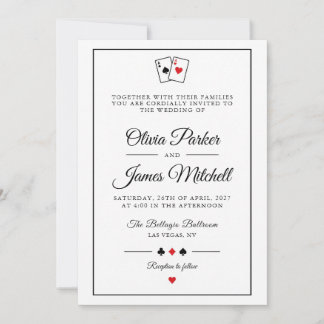 Casino Wedding Invitation