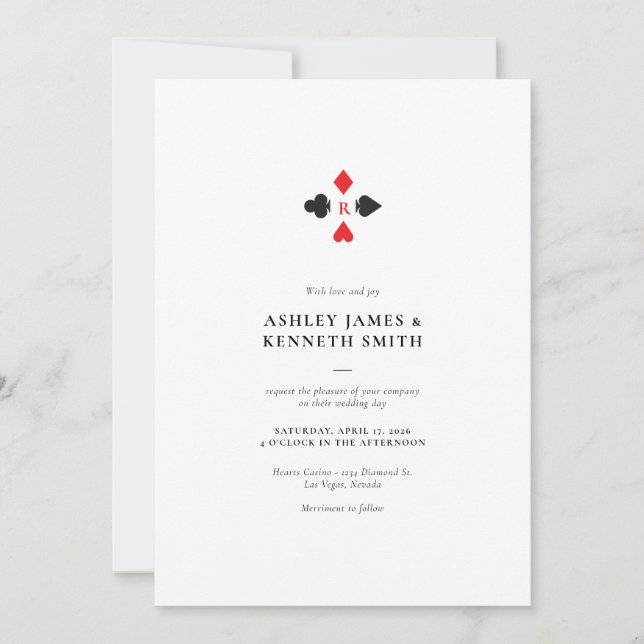 Casino Wedding Invite (Front)