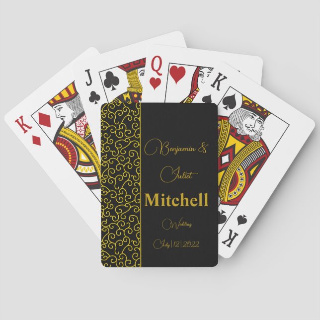 Casino Wedding Theme Favour Playing Cards (Back)