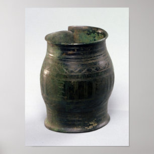 Cask shaped armband, Hallstatt Culture Poster