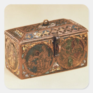Casket, 13th century square sticker