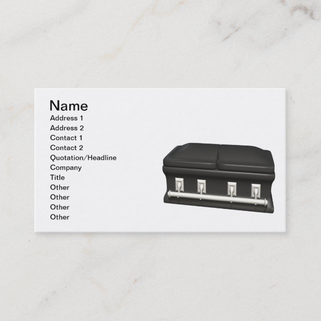 CASKET BUSINESS CARD (Front)