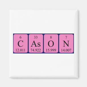 Cason periodic table name magnet