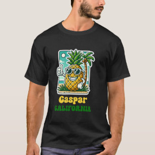 Caspar California CA Cute Beach Pineapple Thumbs U T-Shirt