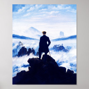 Caspar D Friedrich, Wanderer above the Sea of Fog Poster