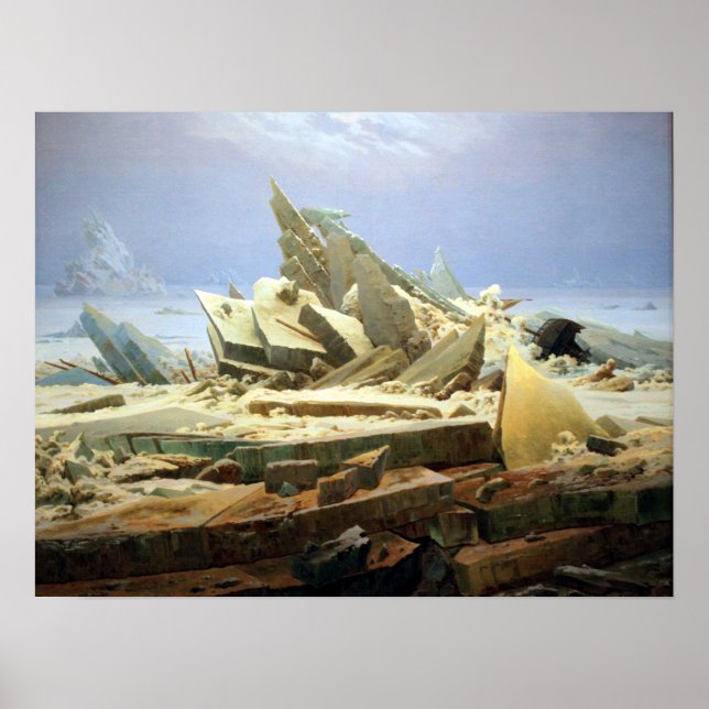 Caspar David Friedrich Sea of Ice Poster (Front)