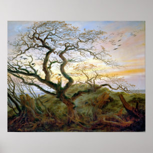 Caspar David Friedrich The Tree of Crows Poster