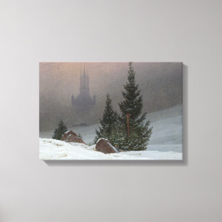 Caspar David Friedrich - Winter Landscape Canvas Print