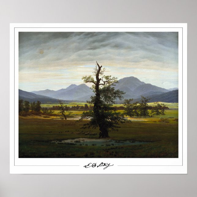 Caspar David Friedrich Zedign Art Poster #13 (Front)