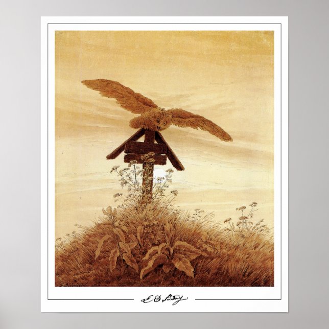 Caspar David Friedrich Zedign Art Poster #131 (Front)