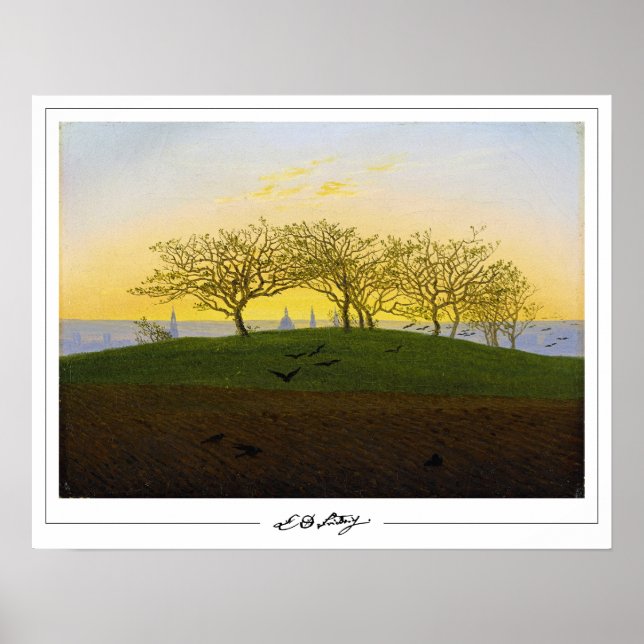 Caspar David Friedrich Zedign Art Poster #137 (Front)