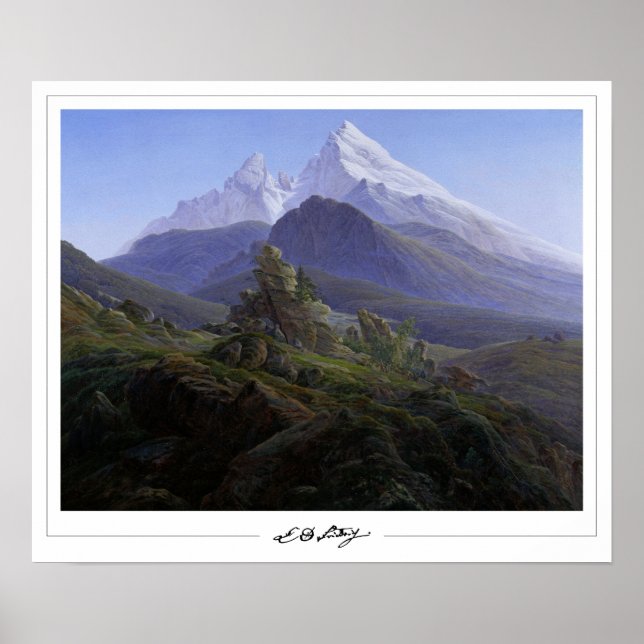 Caspar David Friedrich Zedign Art Poster #140 (Front)