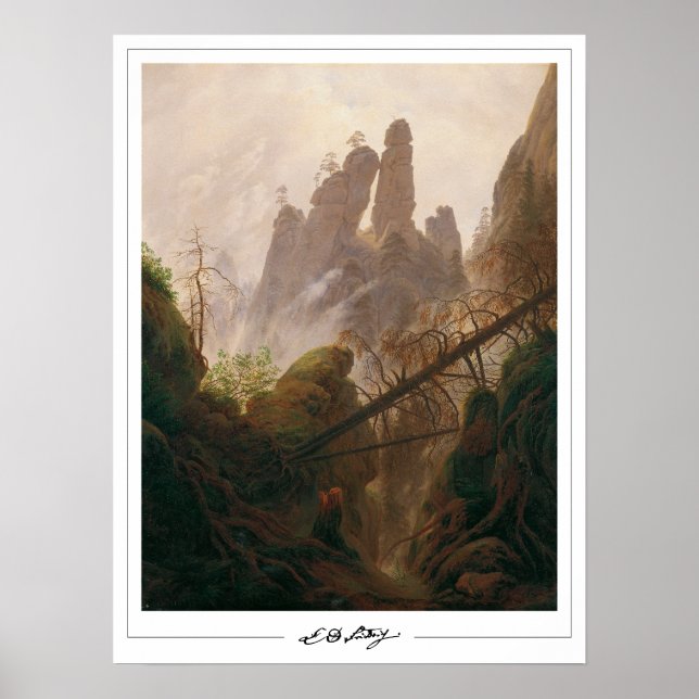 Caspar David Friedrich Zedign Art Poster #2 (Front)