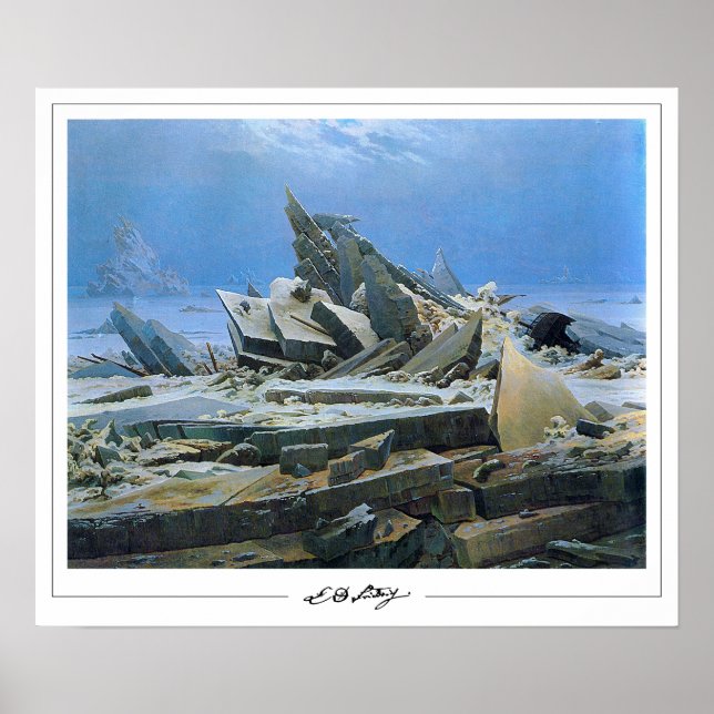 Caspar David Friedrich Zedign Art Poster #24 (Front)