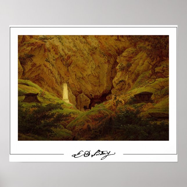 Caspar David Friedrich Zedign Art Poster #56 (Front)