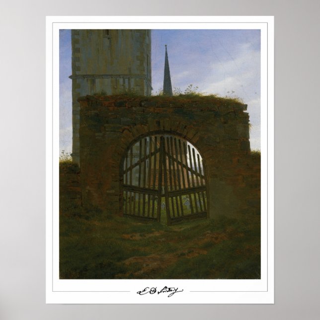 Caspar David Friedrich Zedign Art Poster #62 (Front)