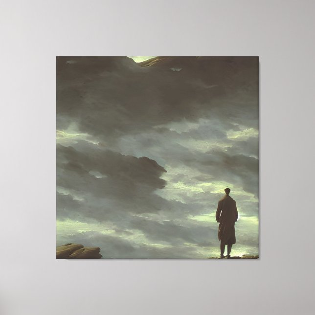 Caspar Friedrich Wanderer Above the Sea of Fog Canvas Print (Front)
