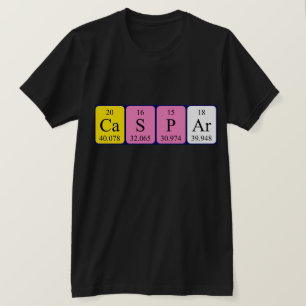 Caspar periodic table name shirt