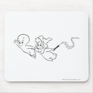 Casper and Wendy Flying Mouse Mat