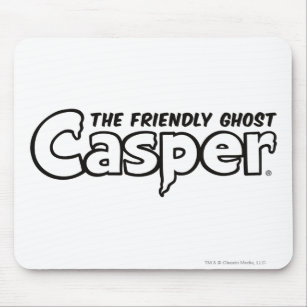Casper Black Outline Logo Mouse Mat