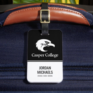Casper College Text Logo Luggage Tag