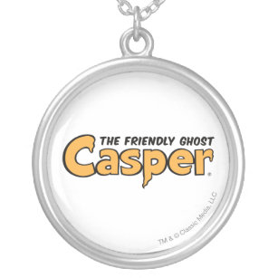 Casper Yellow Logo Silver Plated Necklace