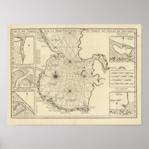 Caspian Sea and Asia Poster