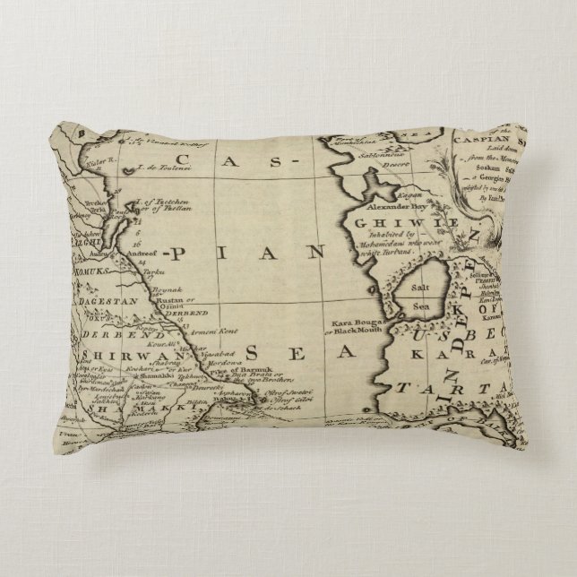 Caspian Sea Decorative Cushion (Front)