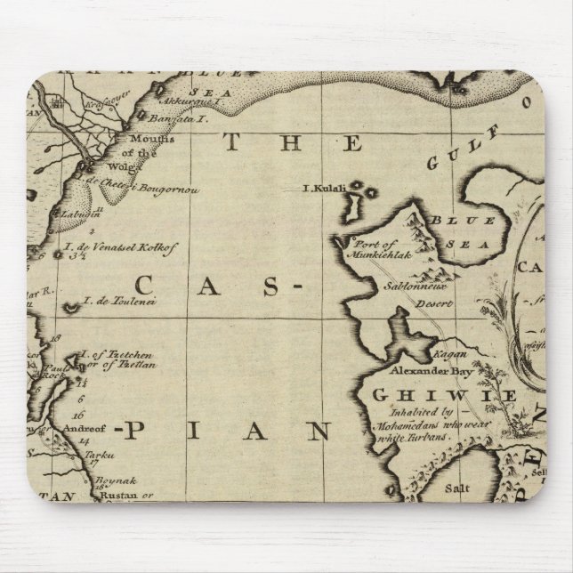 Caspian Sea Mouse Mat (Front)