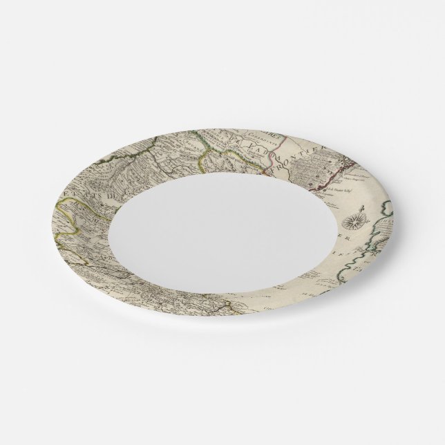 Caspian Sea Region Paper Plate (Angled)