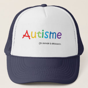 Casquette Autisme un monde à découvrir Trucker Hat