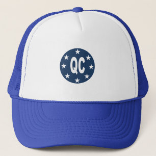 Casquette  blanc royal DESIGN  QUEBEC Trucker Hat