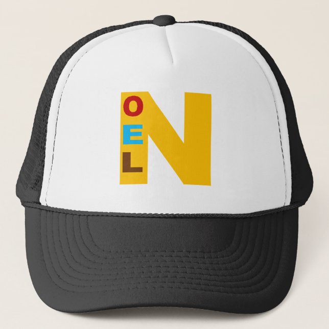 Casquette Trucker blanc/noir  Design NOEL BONBONS Hat (Front)