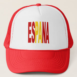casquette trucker blanc rouge ESPANA Hat