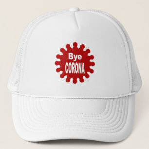casquette trucker blanche Bye CORONA Trucker Hat