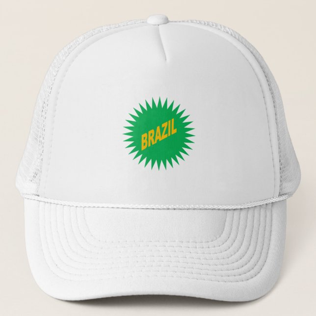 Casquette Trucker blanche  SOLEIL  BRAZIL Hat (Front)