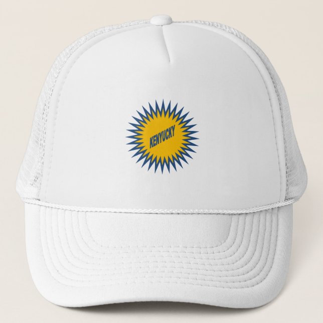 Casquette Trucker  blanche  SUN  KENTUCKY Hat (Front)