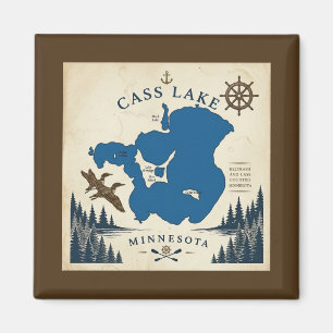 Cass Lake, Minnesota Vacation Home & Gifts Magnet