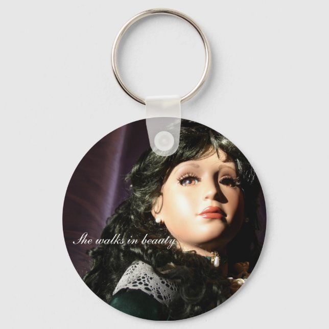 Cassandra at sunset key ring (Front)