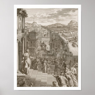 Cassandra Foretells the Trojans Their Fate and is Poster