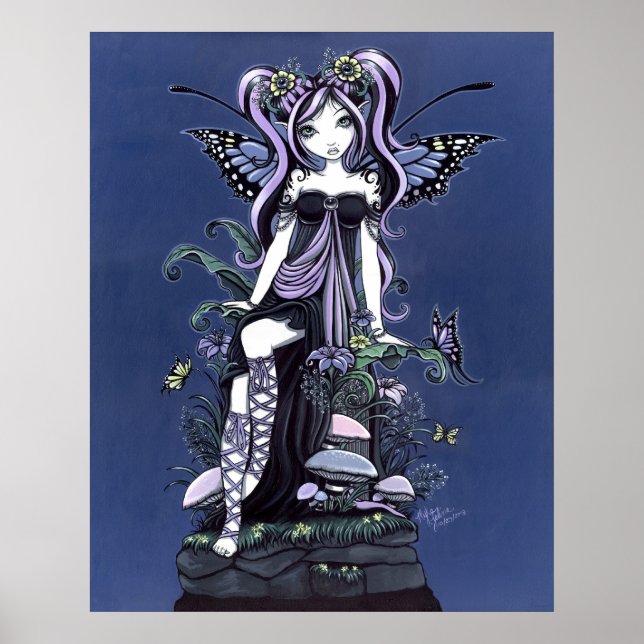 Cassandra Mushroom Flower Fairy Poster (Front)