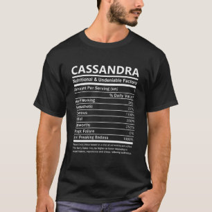 Cassandra Name T Shirt - Cassandra Nutritional And