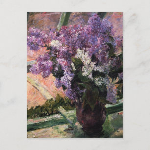 Cassatt: Lilacs in a Window Postcard