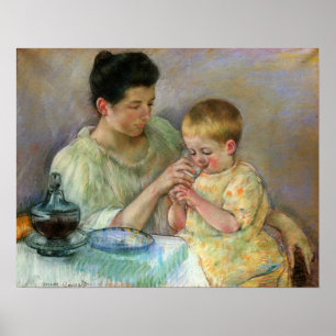 Cassatt - Mother Feeding Child Poster
